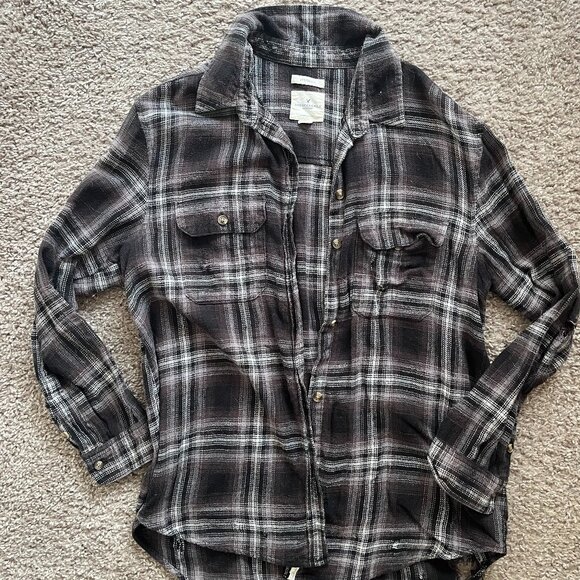 American Eagle Black/Gray Flannel - Picture 1 of 3